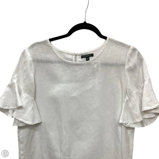 Top Short Sleeve By For Cynthia In White, Size: Mp