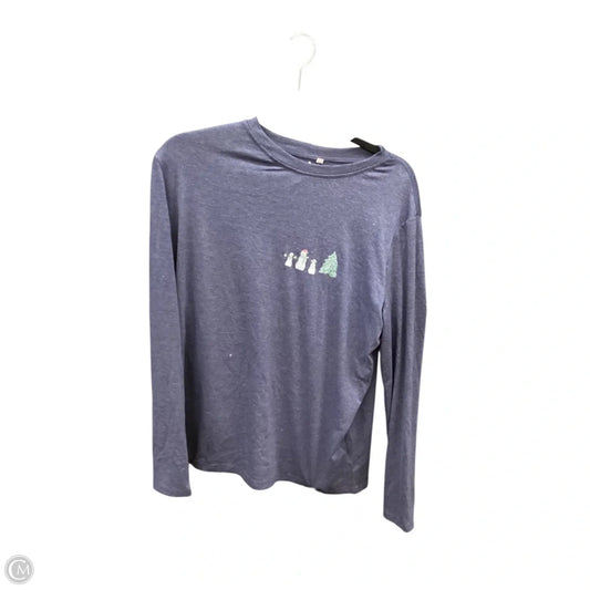 Top Long Sleeve Basic By Clothes Mentor In Blue, Size: L