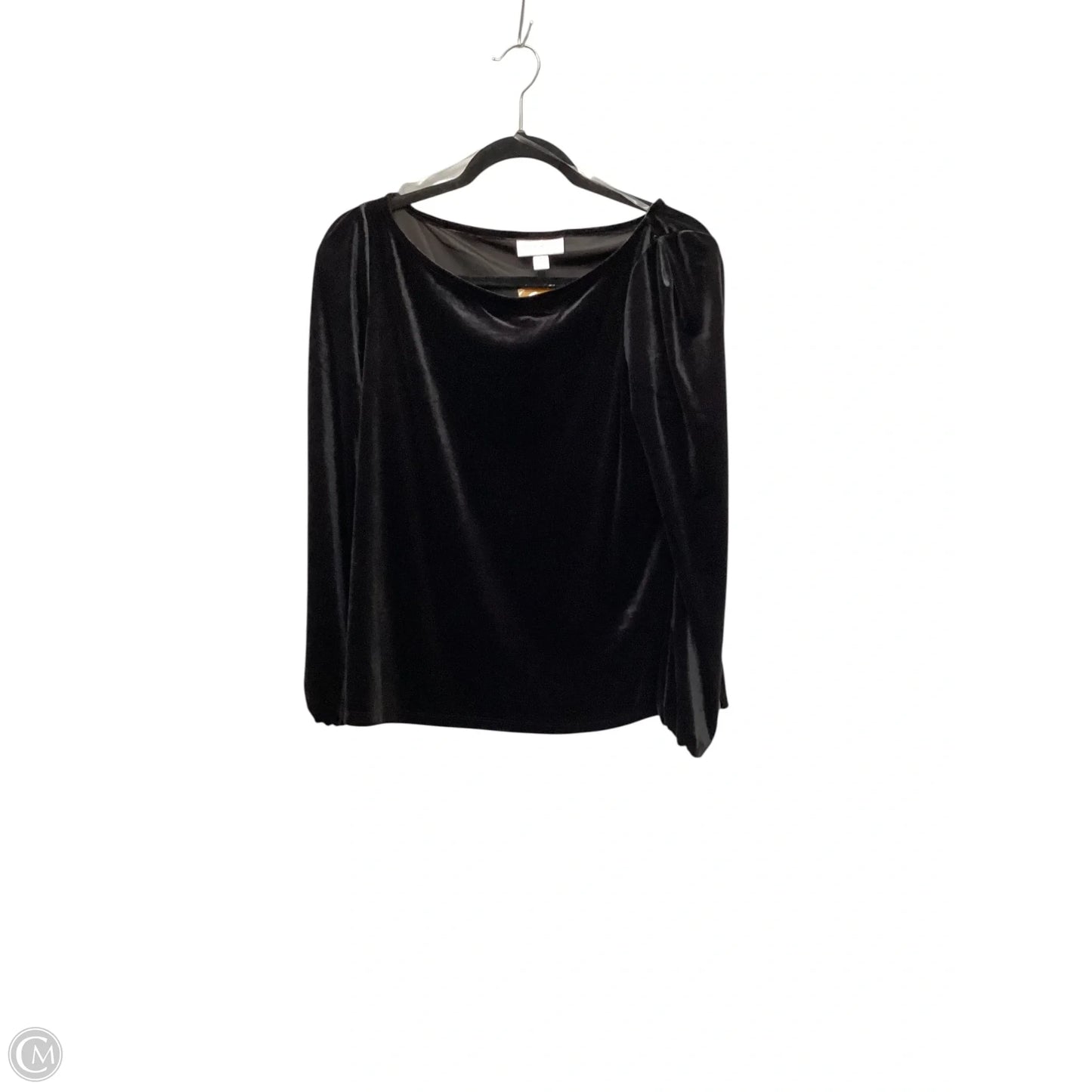 Top Long Sleeve By Morgan Taylor In Black, Size: S