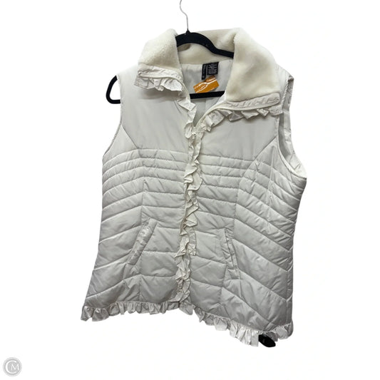 Vest Puffer & Quilted By New Directions In White, Size: 2x