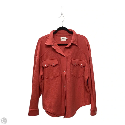 Jacket Shirt By Bke In Red, Size: L