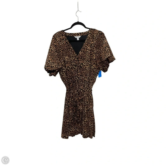 Dress Casual Short By Nine West Apparel In Animal Print, Size: Xl