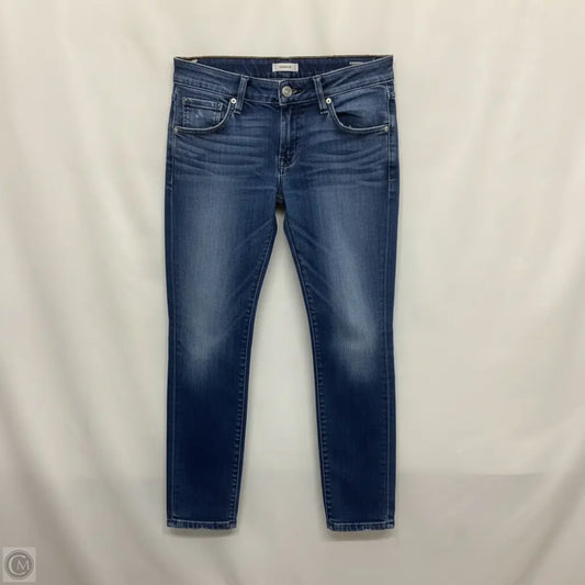 Designer Jeans Skinny By Hudson In Blue Denim, Size: 2