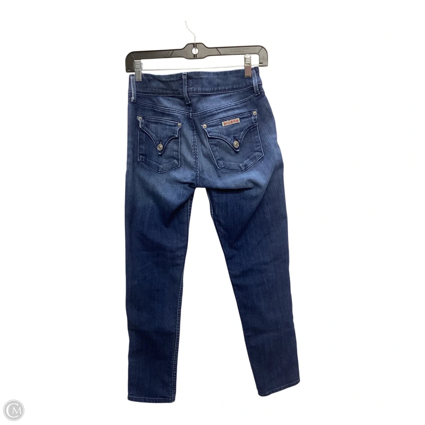 Designer Jeans Skinny By Hudson In Blue Denim, Size: 2