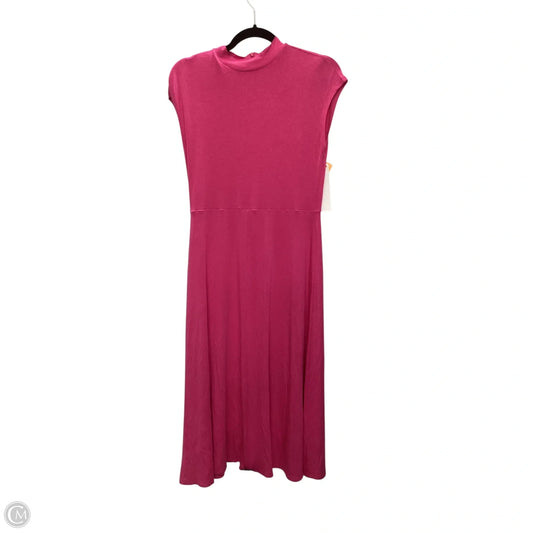 Designer Dress Casual Maxi By Hugo Boss In Pink, Size: M