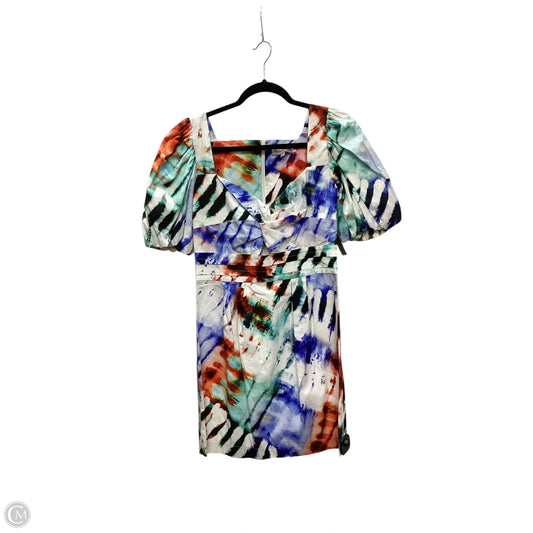 Designer Dress Casual Short By Hunter Bell In Multi-colored, Size: S