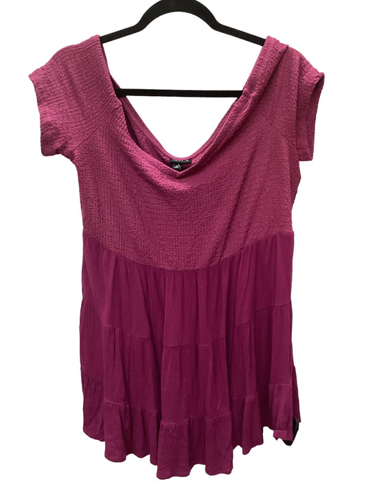 Purple Top Short Sleeve Torrid, Size L