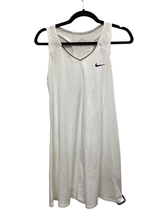 White Athletic Dress Nike Apparel, Size L