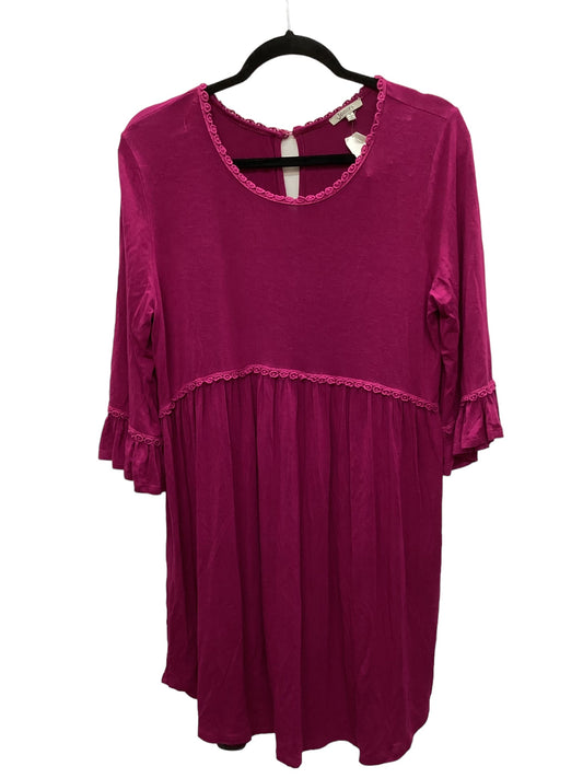 Purple Dress Casual Midi Jodifl, Size S