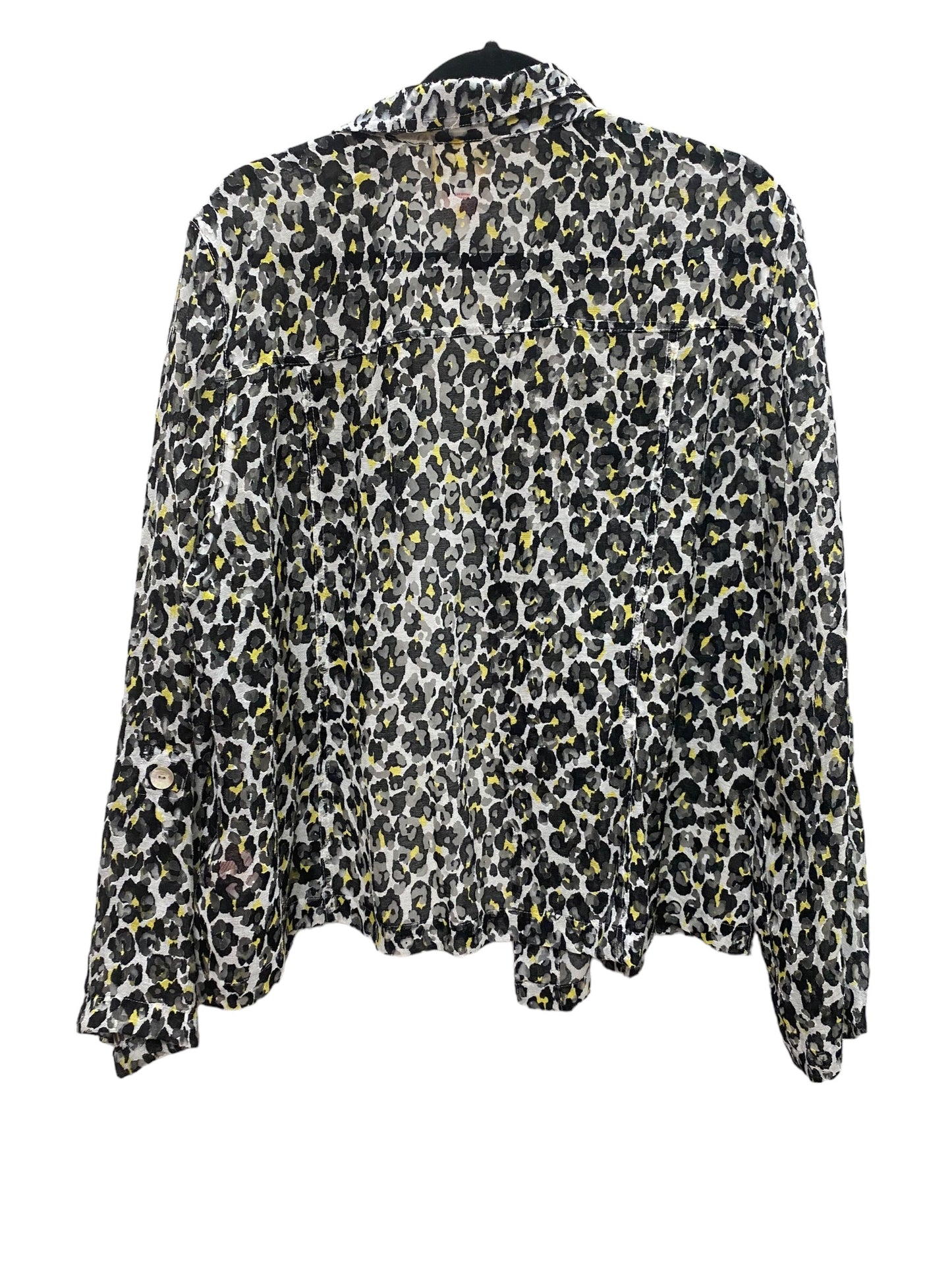 Leopard Print Jacket Shirt Ruby Rd, Size 1x