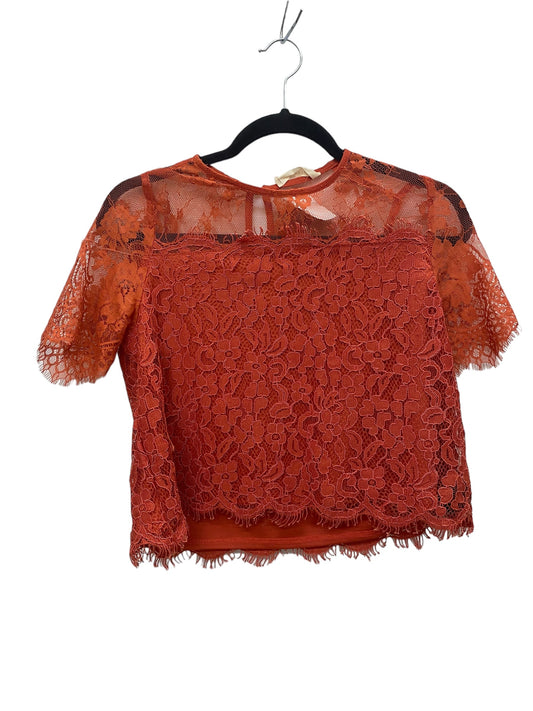 Orange Top Short Sleeve Elodie, Size S