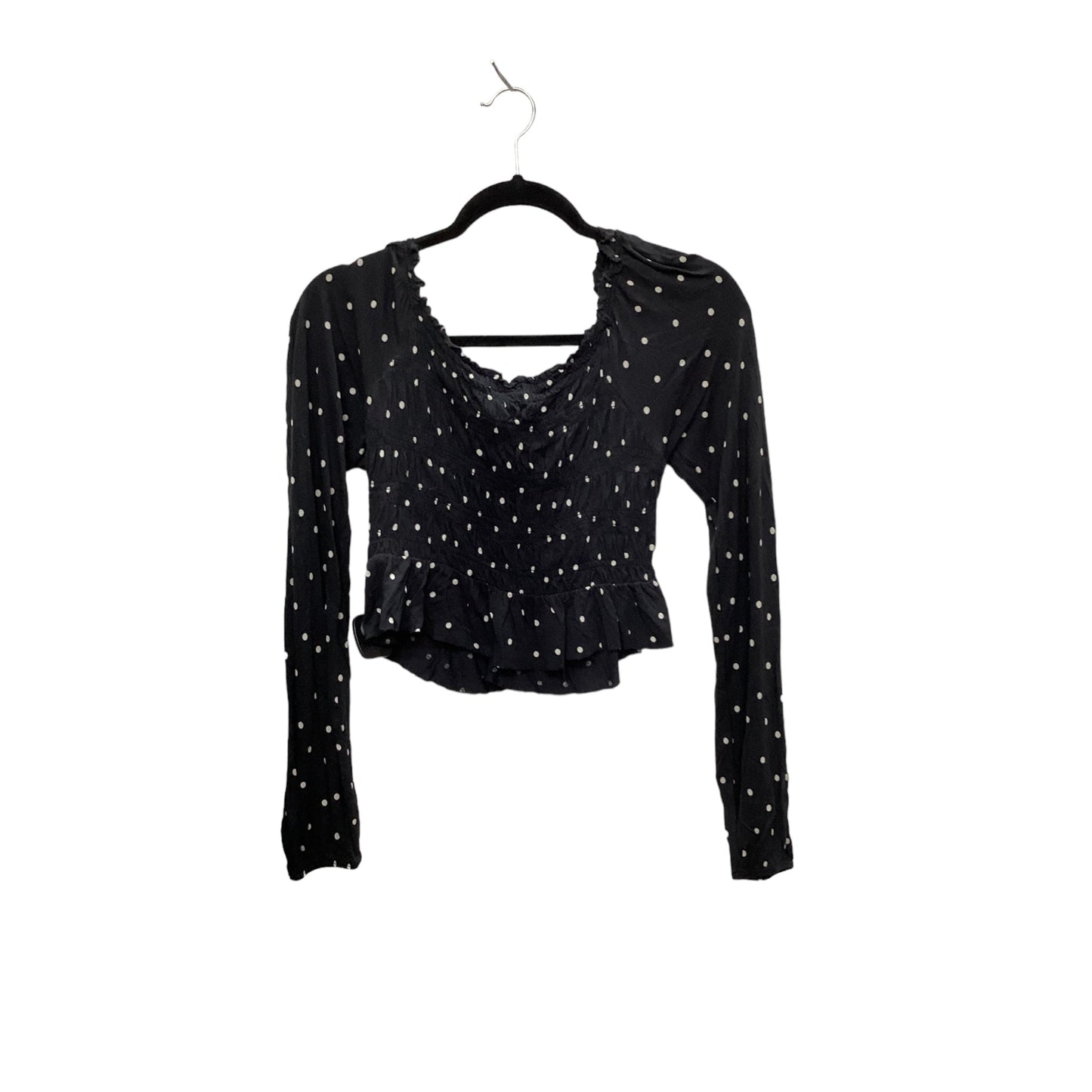 Top Long Sleeve By Urban Outfitters In Black, Size: M