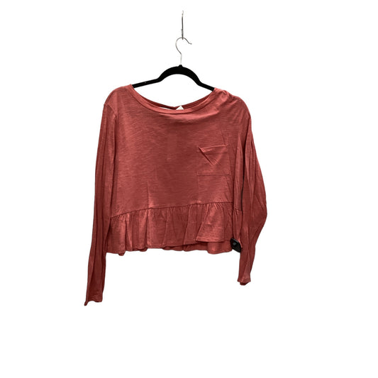 Top Long Sleeve By Francesca's In Pink, Size: L