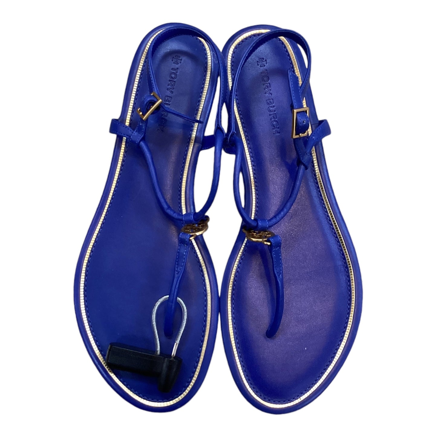 Sandals Flats By Tory Burch In Blue, Size: 7.5