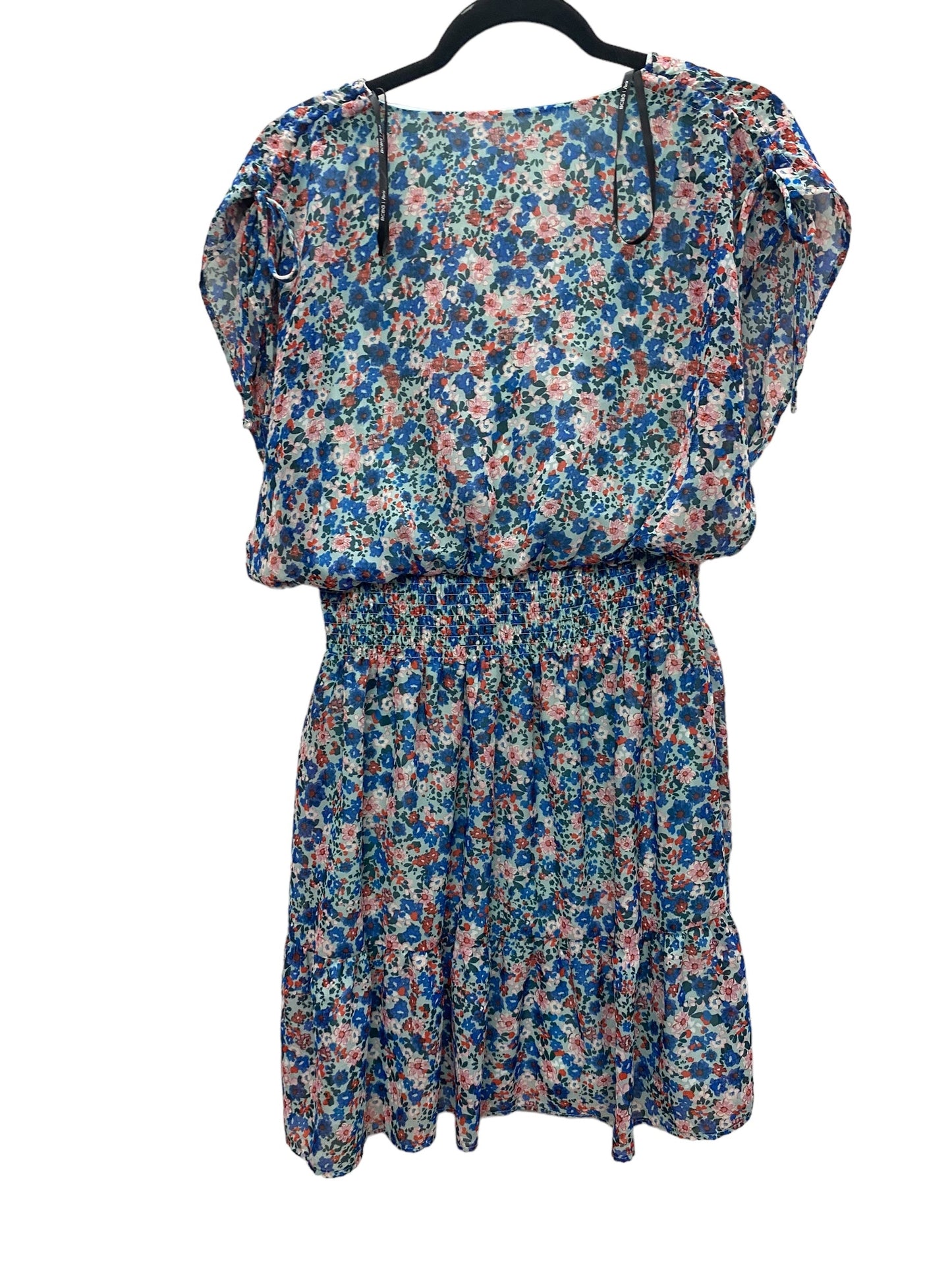 Dress Casual Midi By Bcbg In Floral Print, Size: L