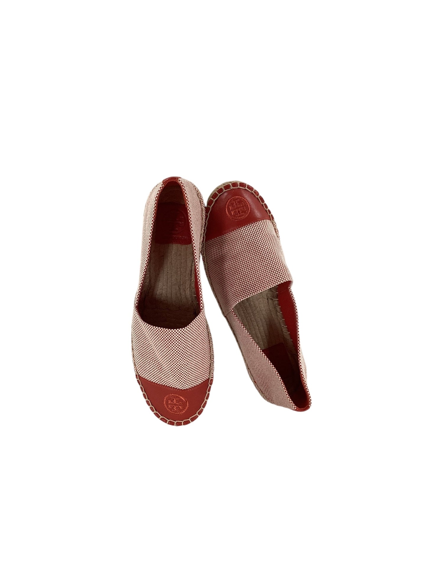 Shoes Designer By Tory Burch In Red & White, Size: 7.5