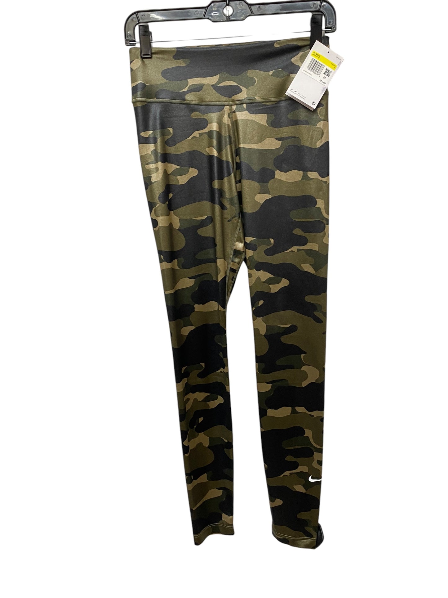 Athletic Leggings By Nike Apparel In Camouflage Print, Size: S