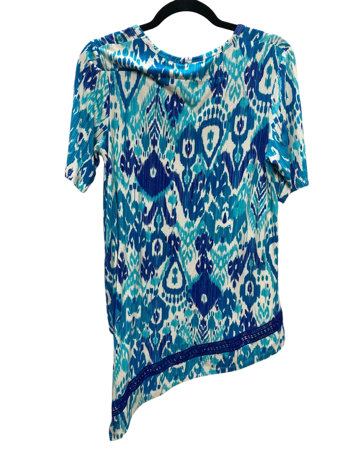 Top Short Sleeve By Chicos In Blue, Size: 0