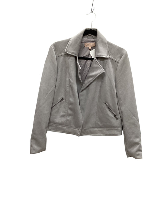 Jacket Moto By Philosophy In Grey, Size: M