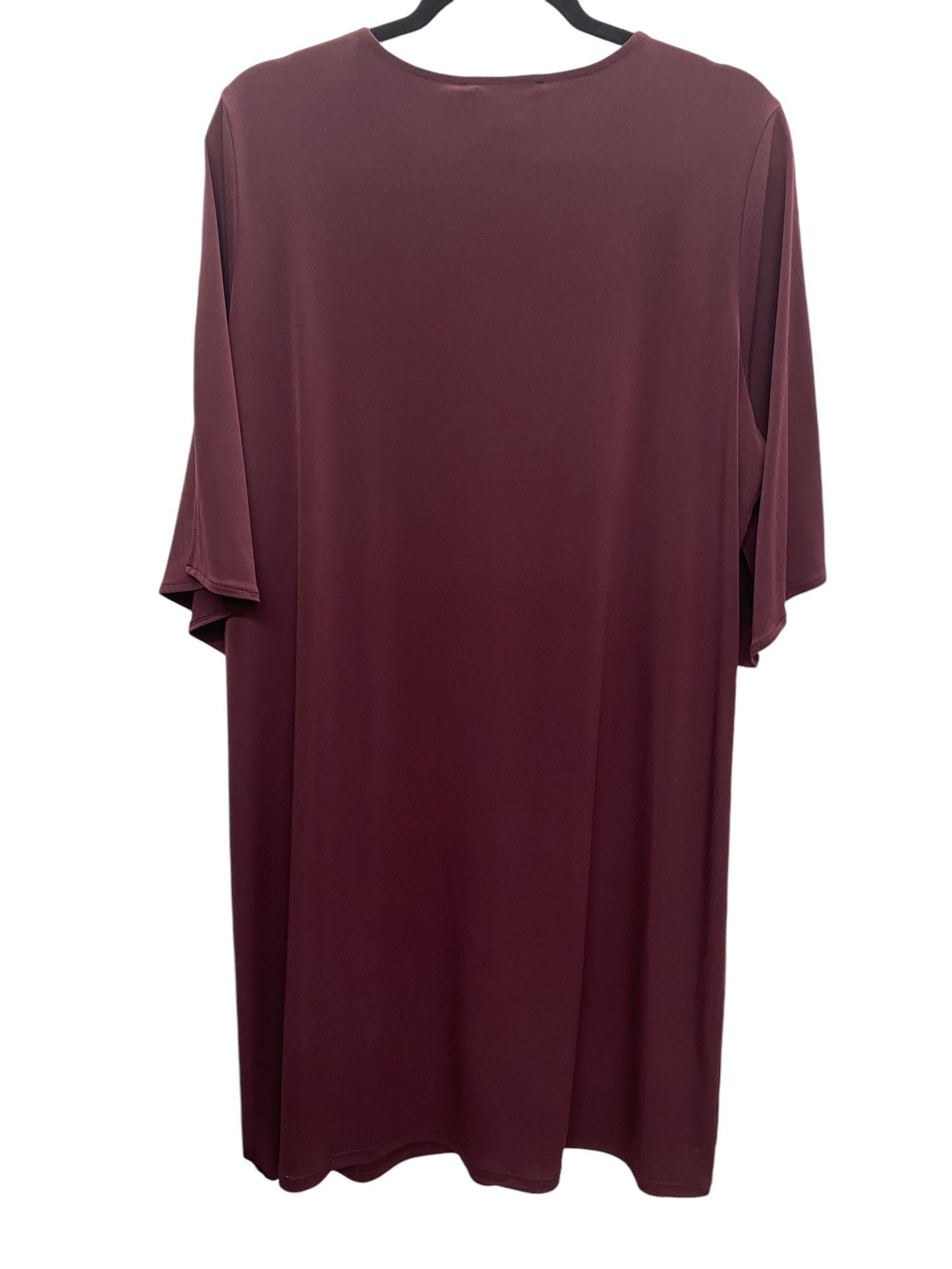 Dress Casual Midi By Michael By Michael Kors In Purple, Size: Xl