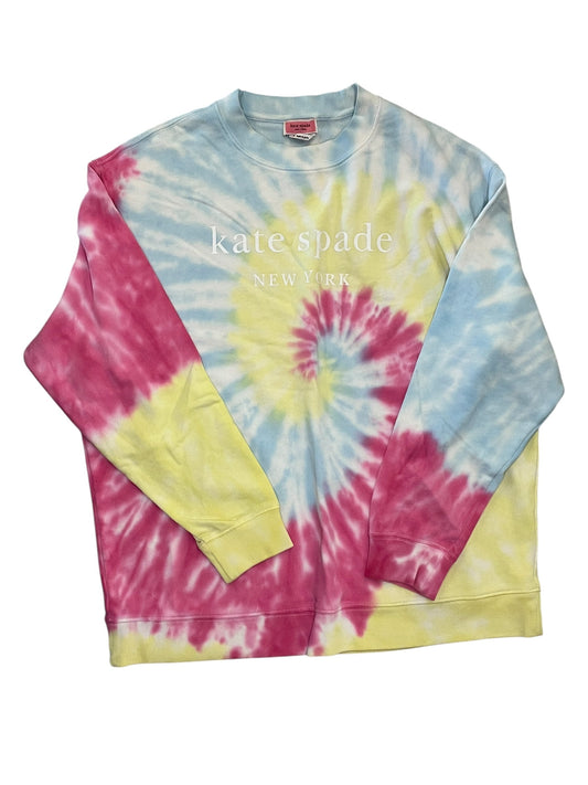 Sweatshirt Designer By Kate Spade In Tie Dye Print, Size:M