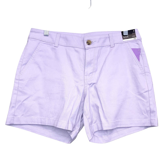 Shorts By Ana In Purple, Size:8