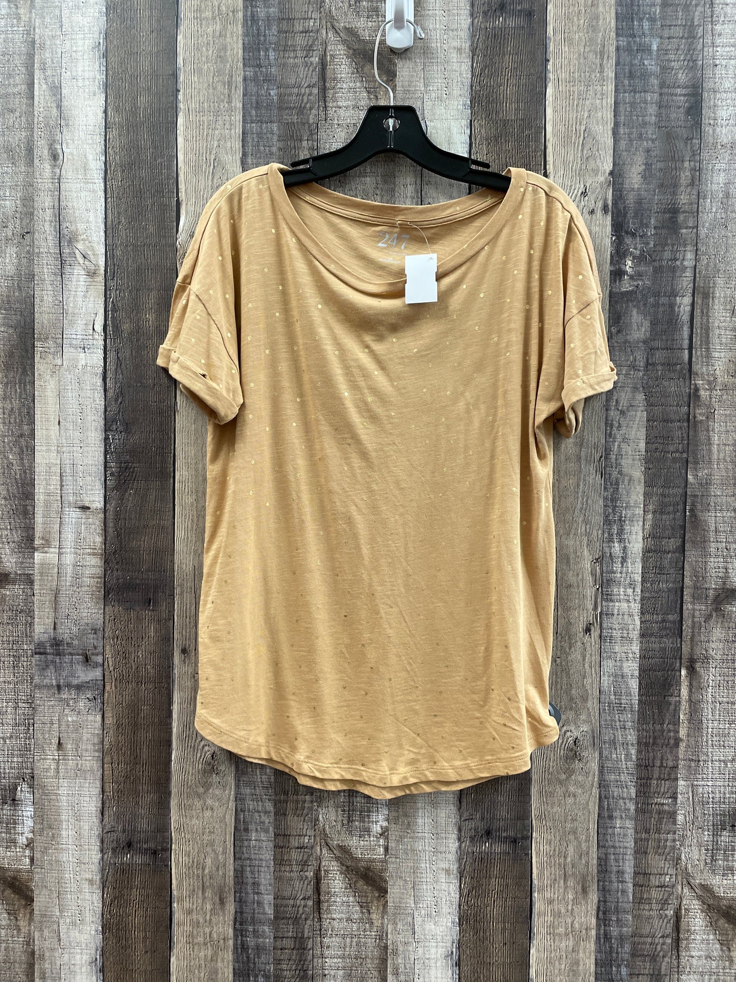 Brown Top Short Sleeve Maurices, Size M