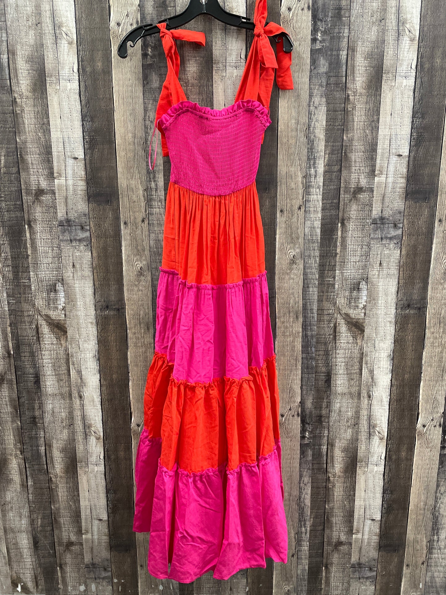 Dress Casual Maxi By Cme In Pink & Red, Size: S