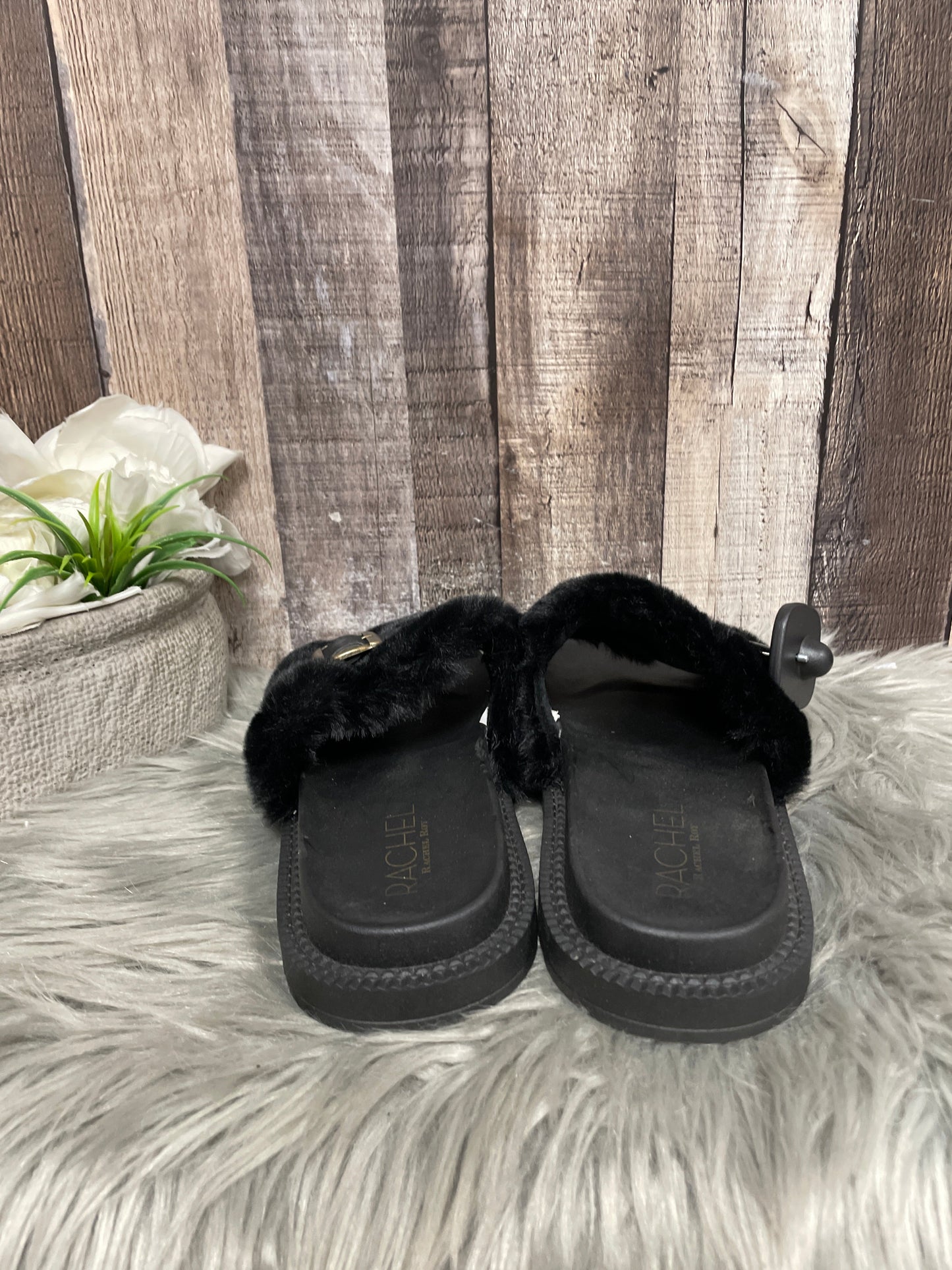 Black Sandals Flats Rachel Roy, Size 7