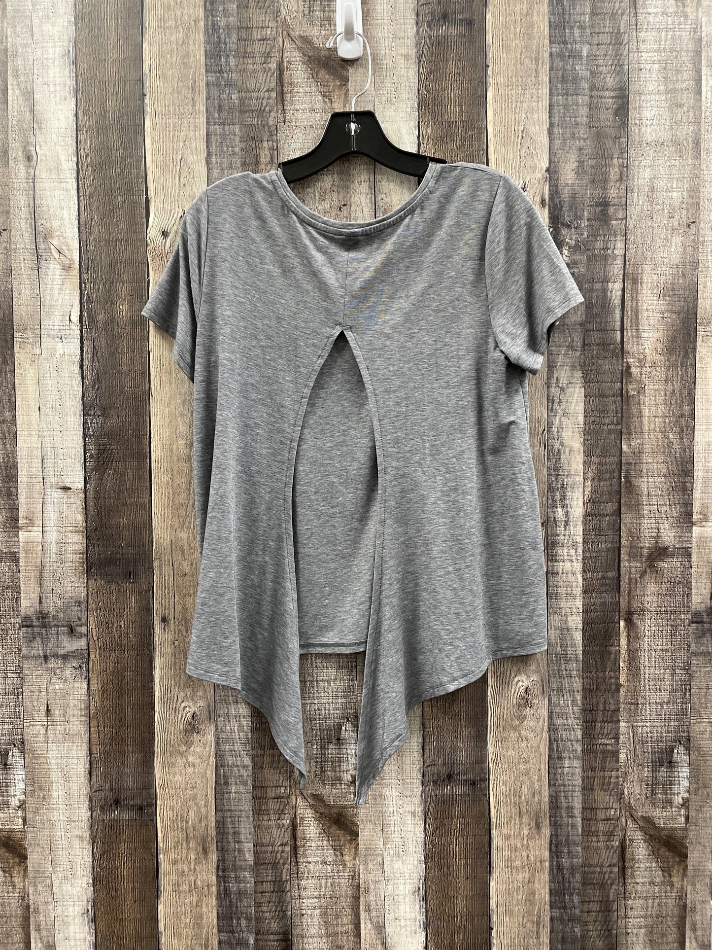 Athletic Top Short Sleeve By Gapfit In Grey, Size: S