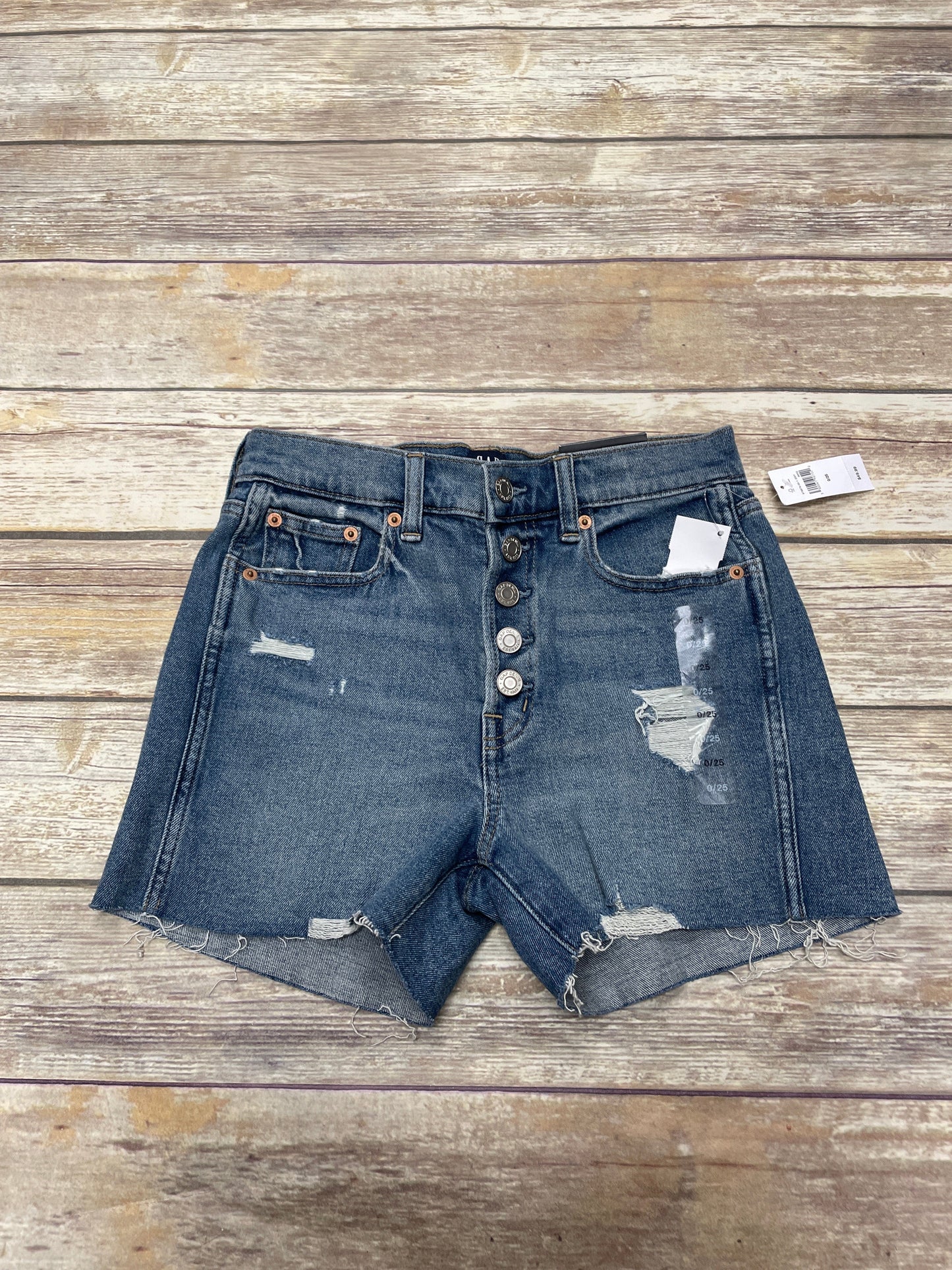 Shorts By Gap In Blue Denim, Size: 0