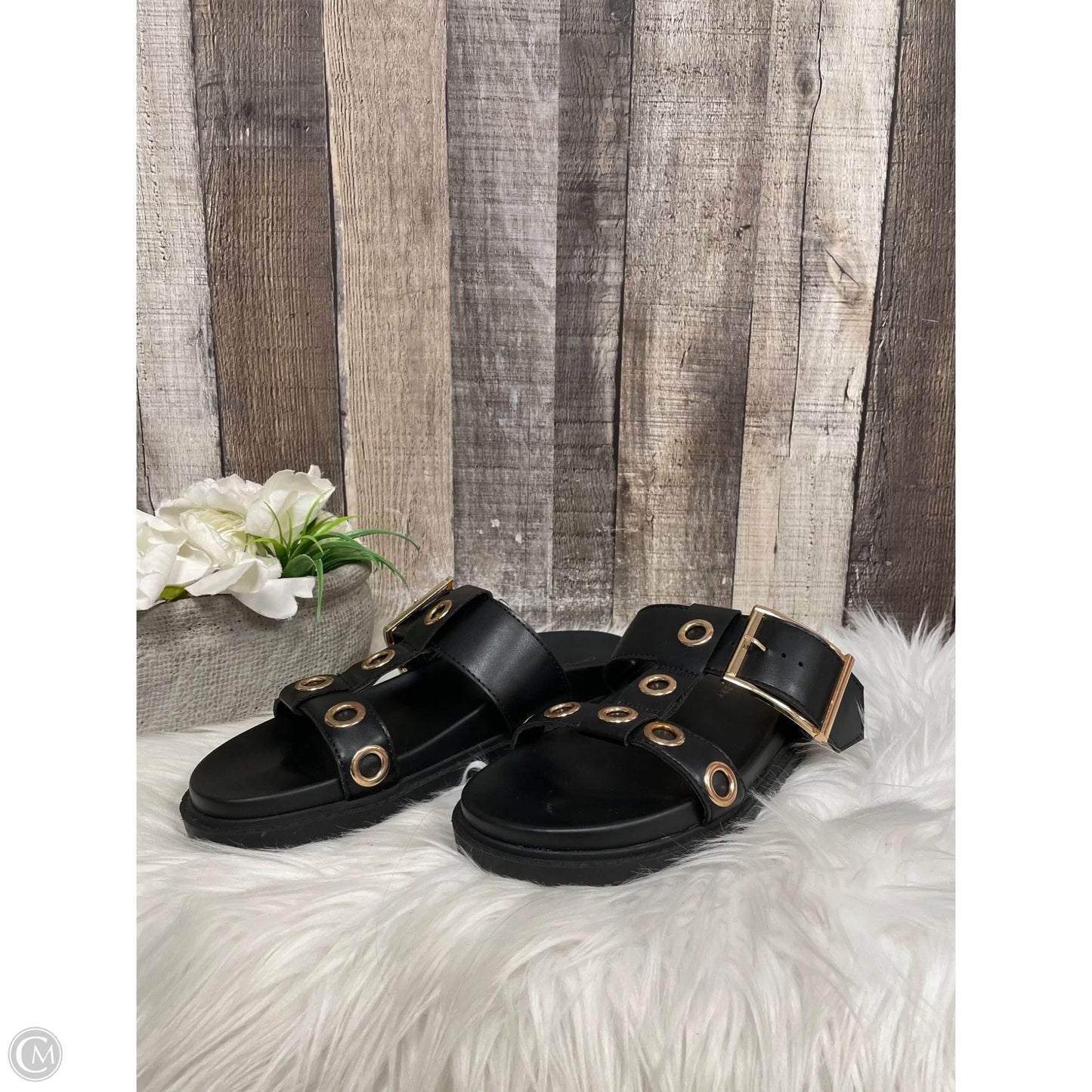 Sandals Flats By Chinese Laundry In Black, Size: 8.5