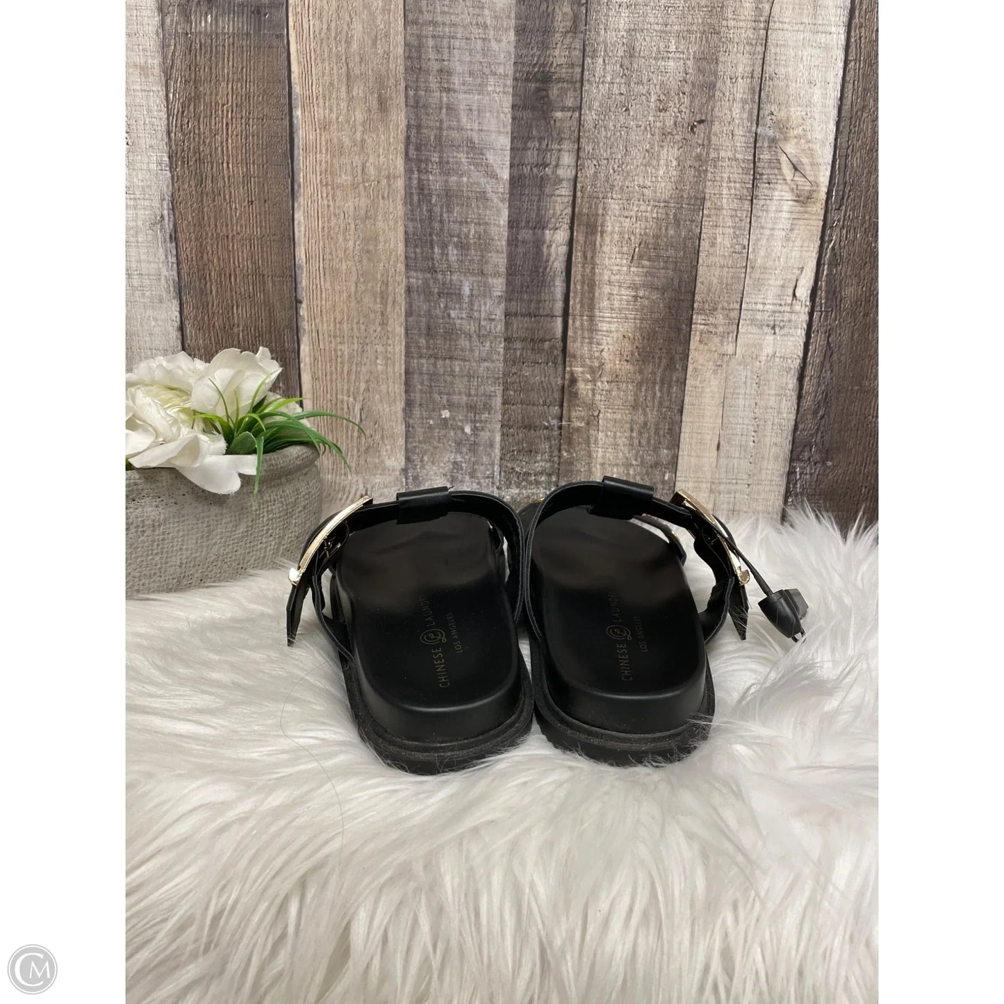 Sandals Flats By Chinese Laundry In Black, Size: 8.5