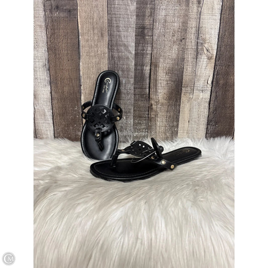 Sandals Flats By Comfort Casual In Black, Size: 8