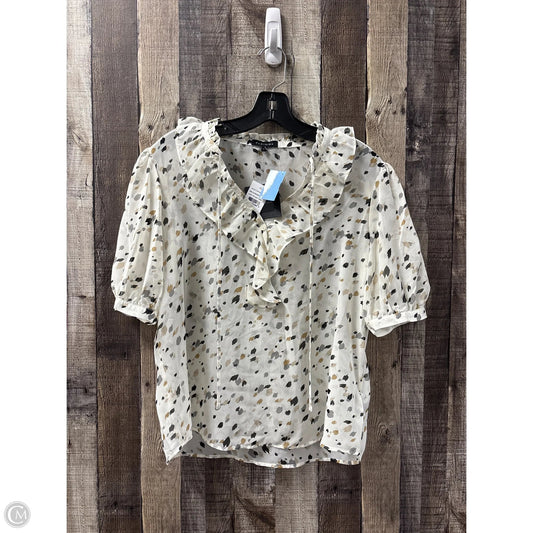 Blouse Short Sleeve By Pleione In Multi-colored, Size: M