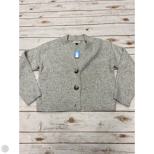 Sweater Cardigan By Universal Thread In Grey, Size: M