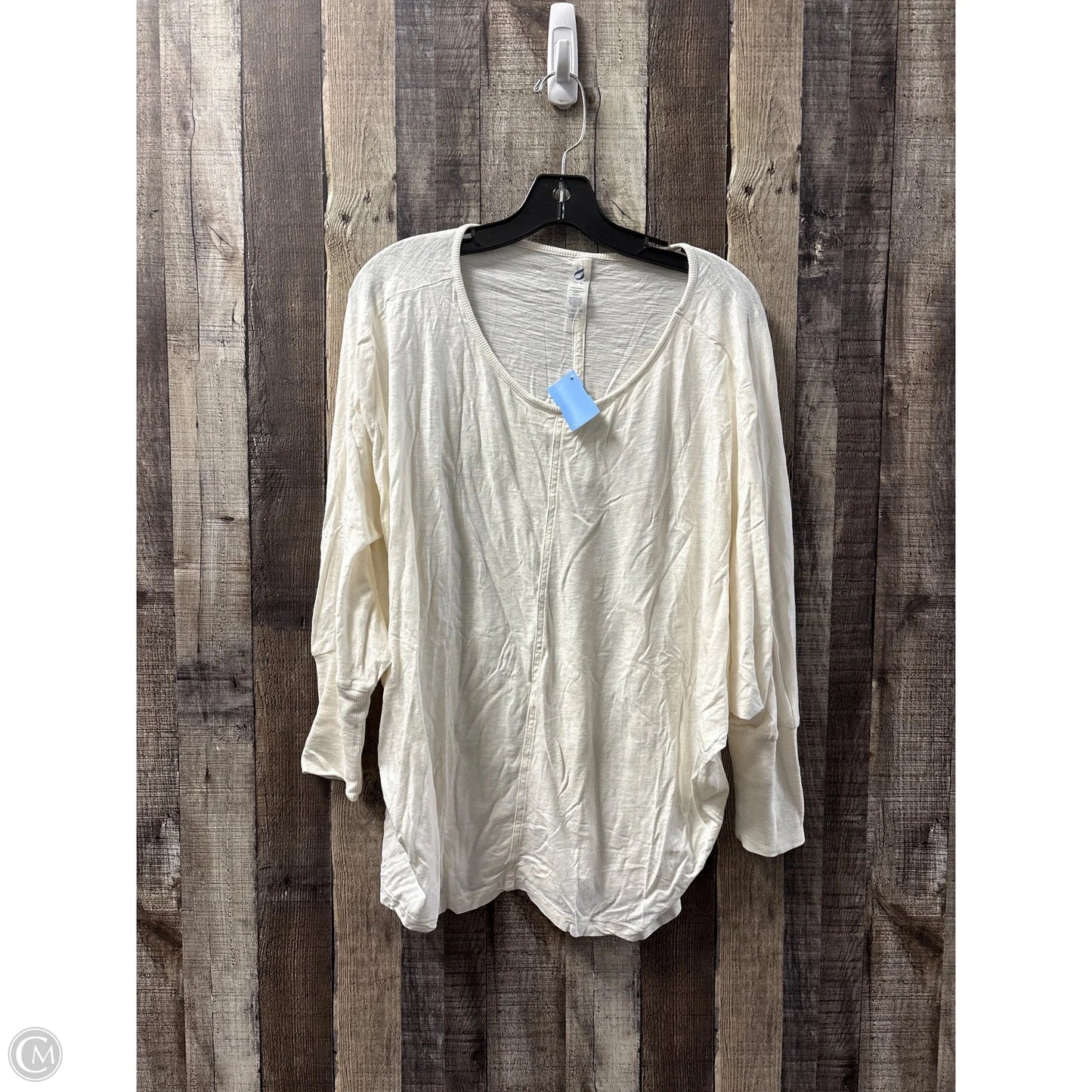 Top Long Sleeve By Lou And Grey In Cream, Size: L