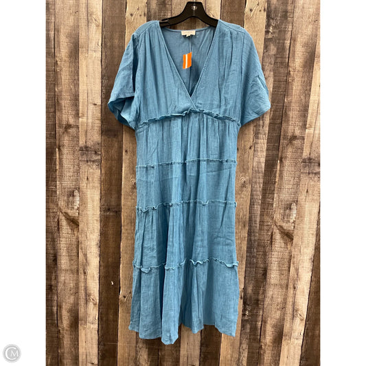 Dress Casual Midi By Umgee In Blue, Size: L