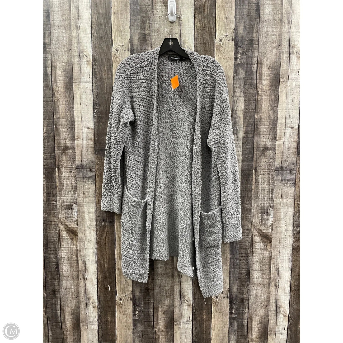 Sweater Cardigan By Merokeety In Grey, Size: M