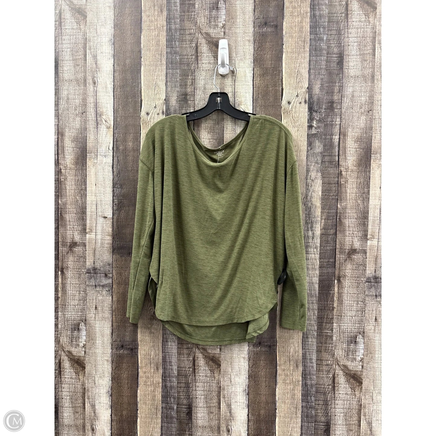 Top Long Sleeve By Old Navy In Green, Size: M