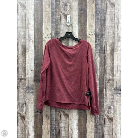 Top Long Sleeve By Joy Lab In Red, Size: S