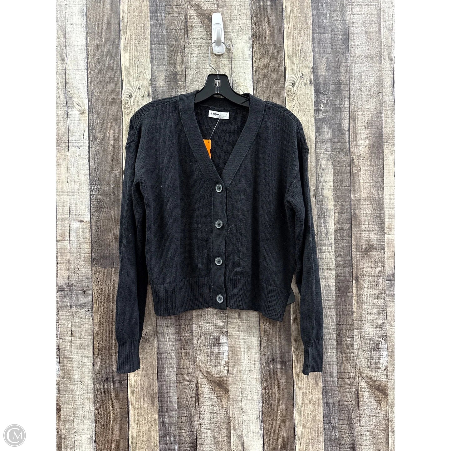Sweater Cardigan By Sonoma In Black, Size: S