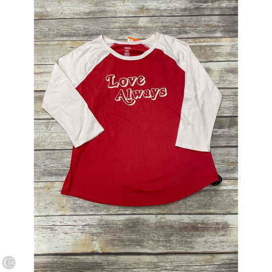 Top Sleeveless By Sonoma In Red, Size: M