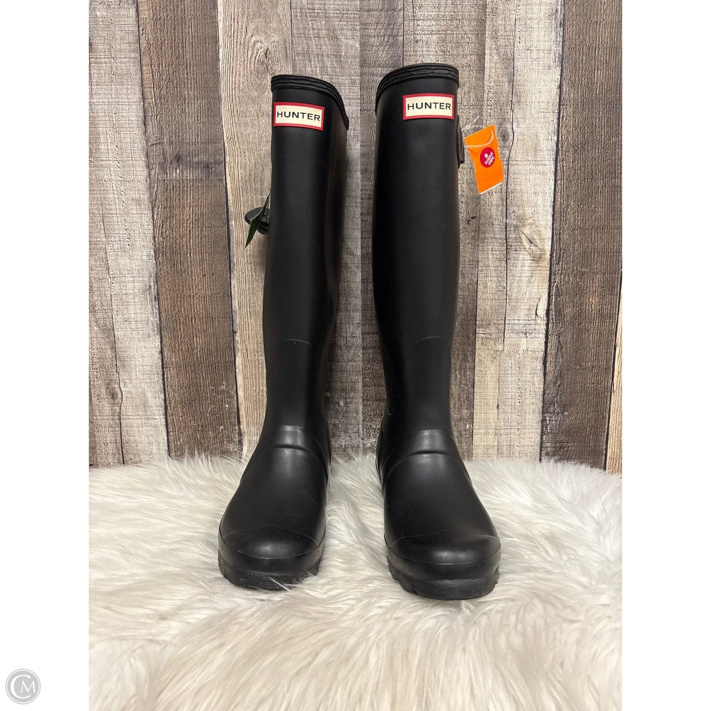 Boots Rain By Hunter In Black, Size: 7