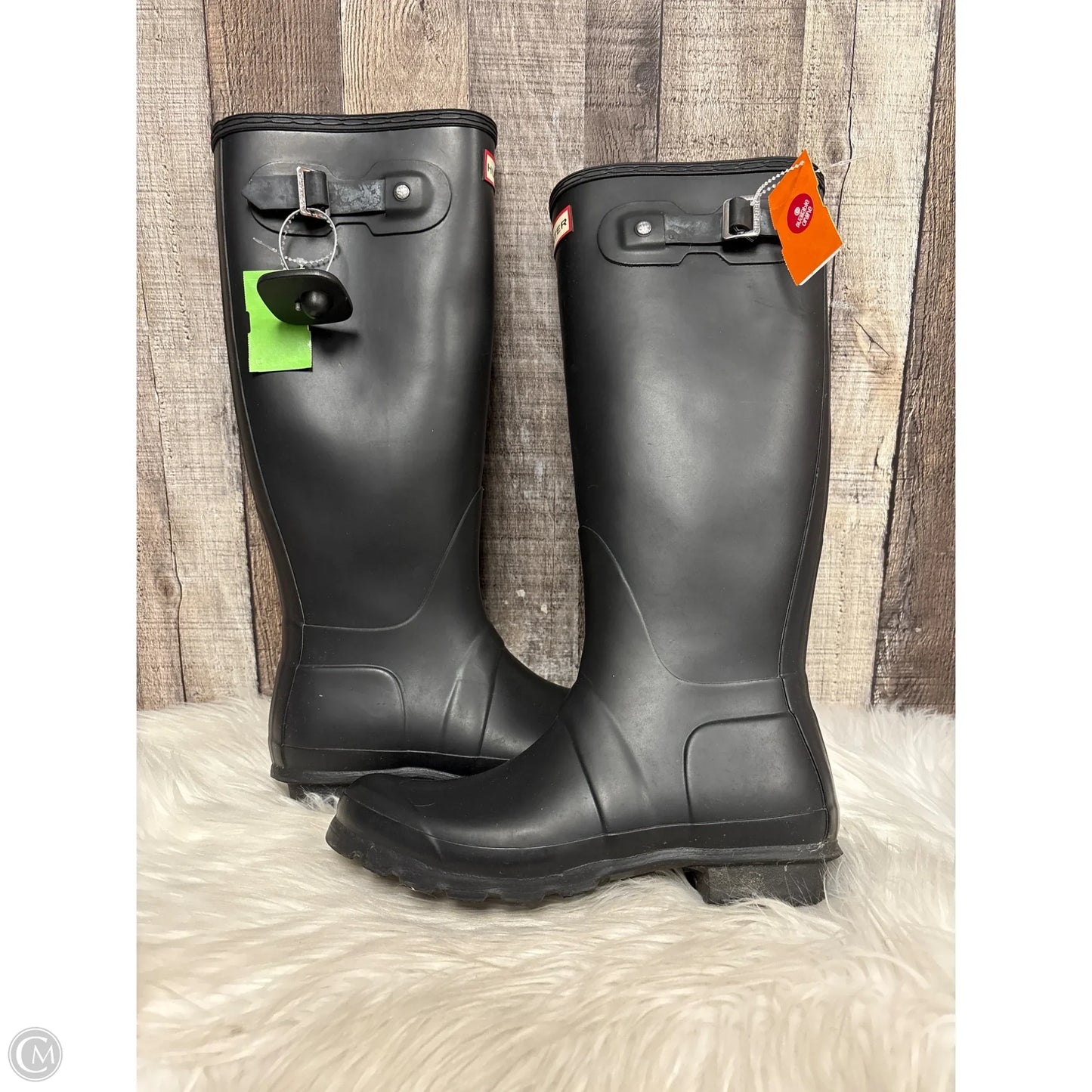 Boots Rain By Hunter In Black, Size: 7