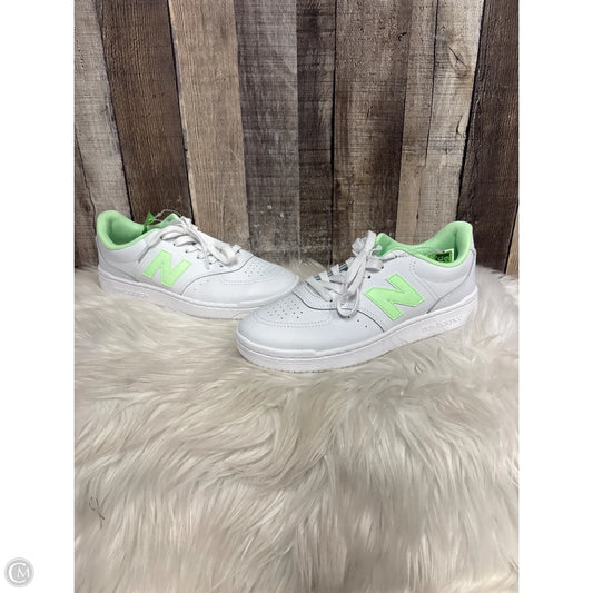 Shoes Athletic By New Balance In Green & White, Size: 8.5