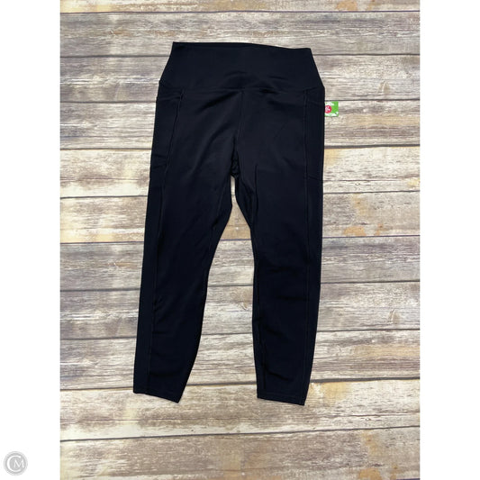 Athletic Leggings By Rbx In Black, Size: L
