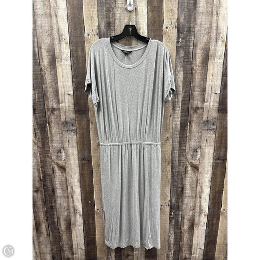 Dress Casual Maxi By Banana Republic In Grey, Size: L
