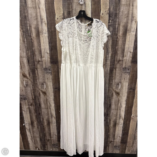 Dress Casual Maxi By Cme In White, Size: 4x