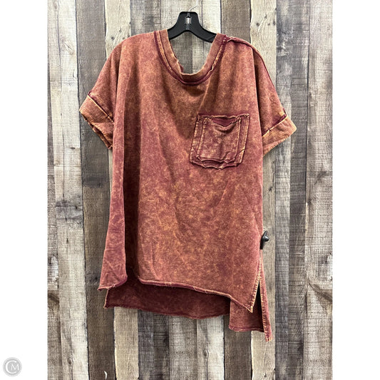 Sweatshirt Crewneck By Zenana In Red, Size: 2x